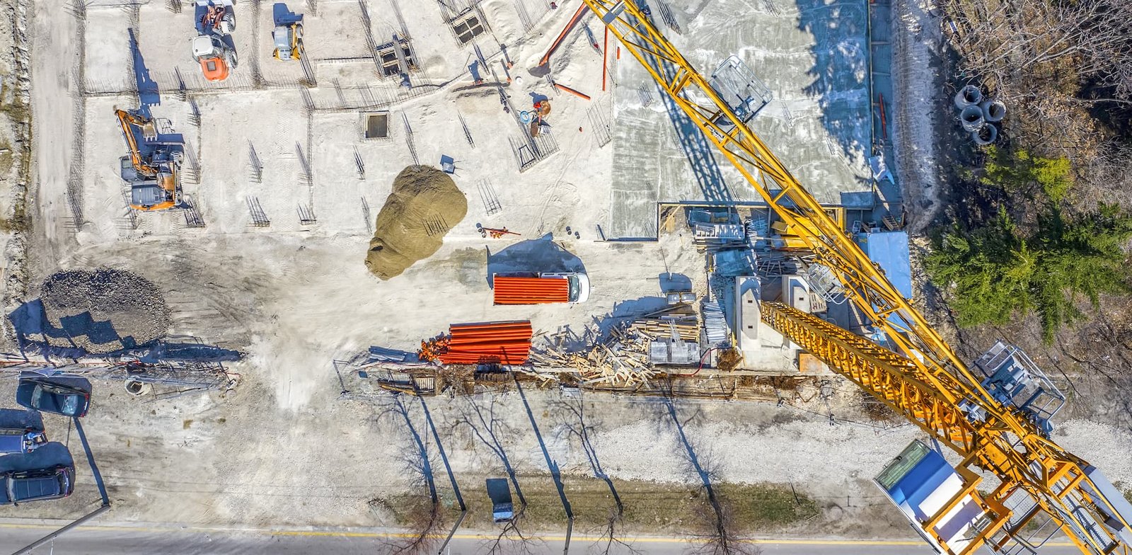 Suivi de chantier par drone en Normandie