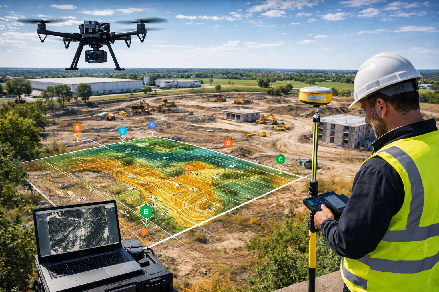Cartographie aérienne par drone en Normandie