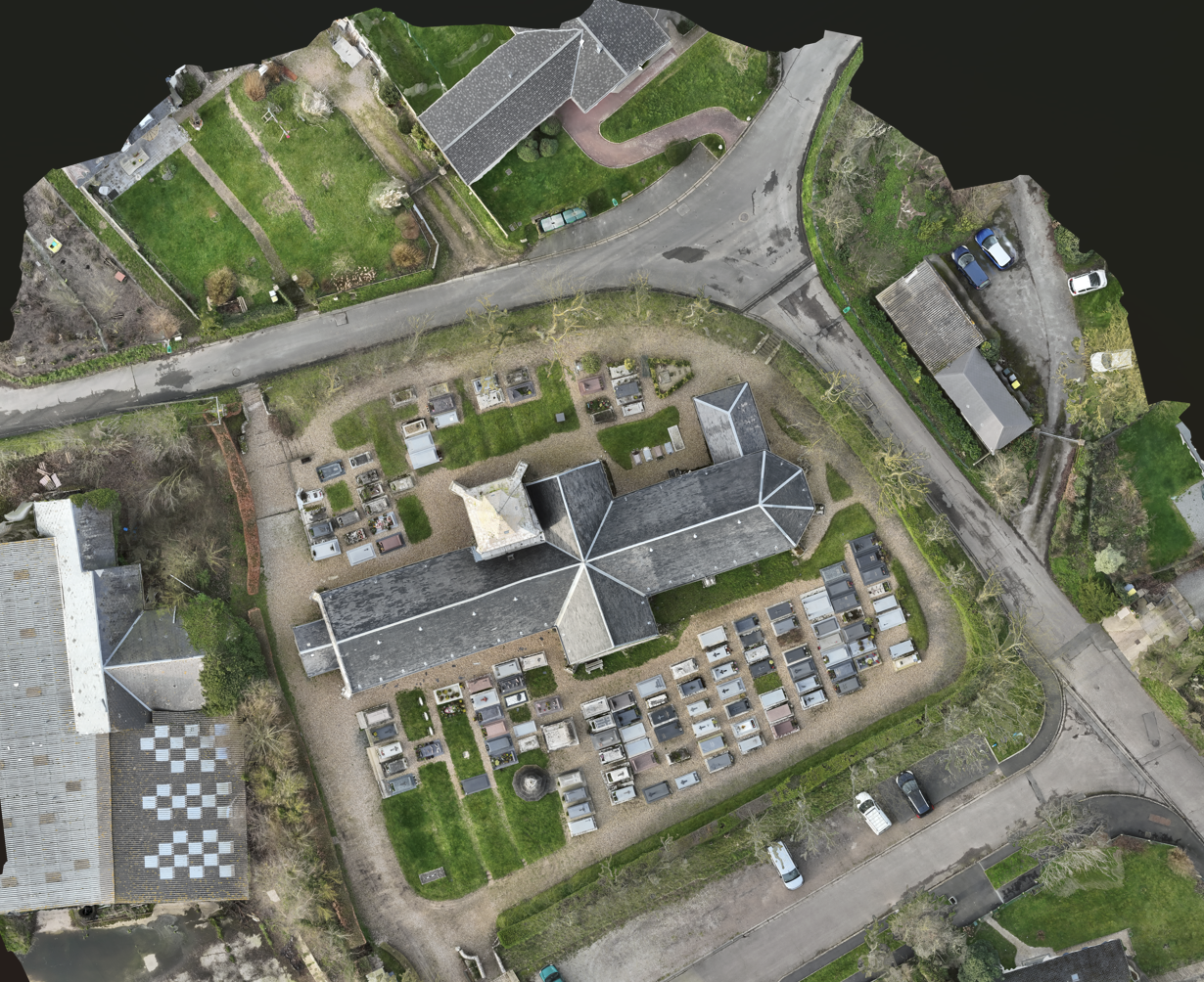 Orthophoto de cartographie par drone en Normandie